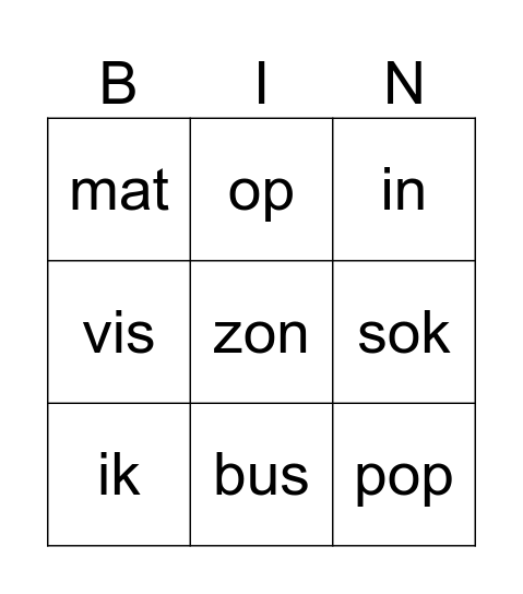 Leesbingo Aylin Bingo Card