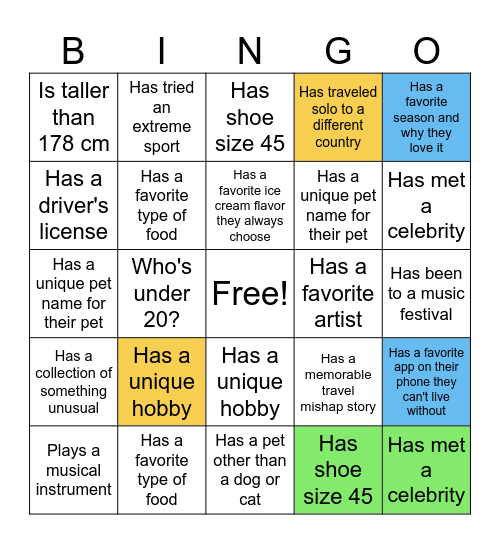 Summer Worker Bingo Card