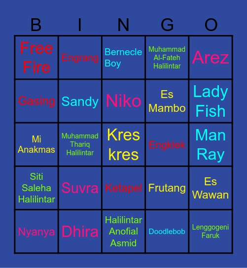 ꧁༺ ₦Ї₦ℑ₳ ƤℜɆĐ₳₮Øℜ ༻꧂ Bingo Card