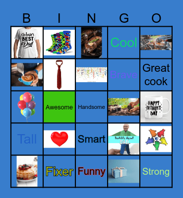 Fathers Day Bingo Card