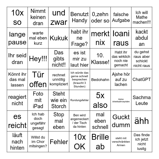 Blankenhagen Bingo Card