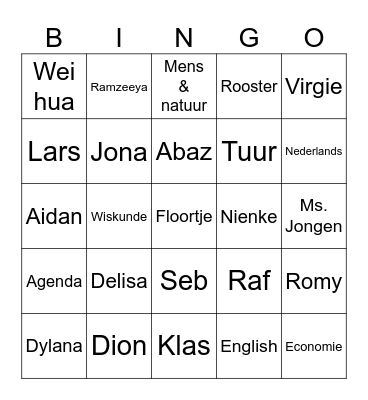 Bbk1a Bingo Card