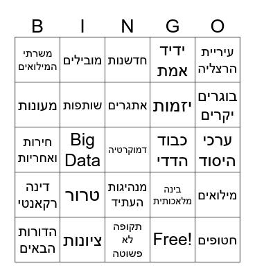 Graduation 2025 Bingo Card