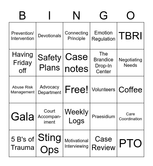 Embracing Freedom Bingo Card