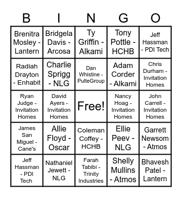 June Sales BINGO - Lil' Ray Bingo Card