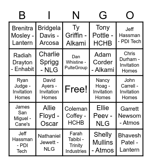 June Sales BINGO - Lil' Ray Bingo Card