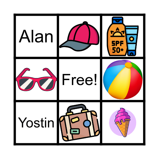 VERANO Bingo Card