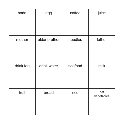 Yr 7 Non-background Revision Bingo Card