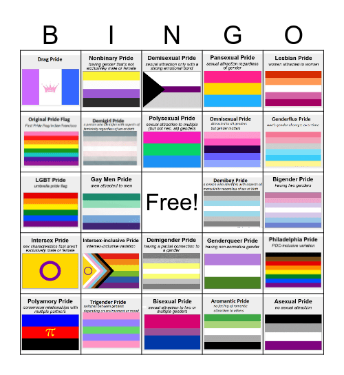 Test Bingo Card