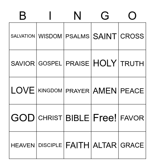 Bingo Card