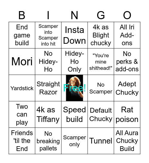 🔪Bingo Chucky🔪 Bingo Card