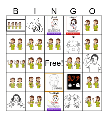 Halloween Garden Group in ASL! Bingo Card