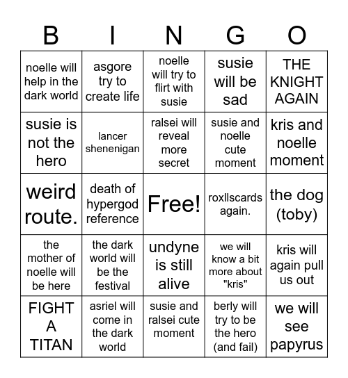 ch5 bingo Card