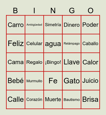 ºjº--- Bingo "Yallah" ----ºjº Bingo Card