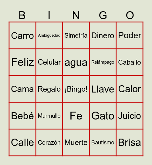 ºjº--- Bingo "Yallah" ----ºjº Bingo Card