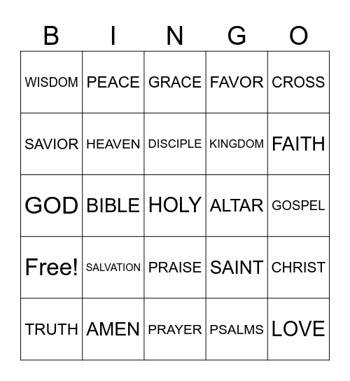 Bingo Card
