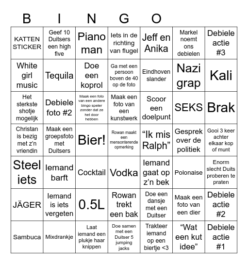 DE DEBIELE DUITSLAND BINGO Card