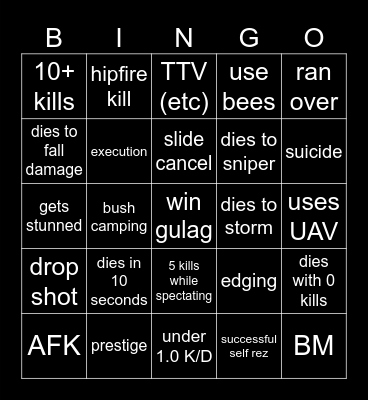 bigpuffer bingo Card