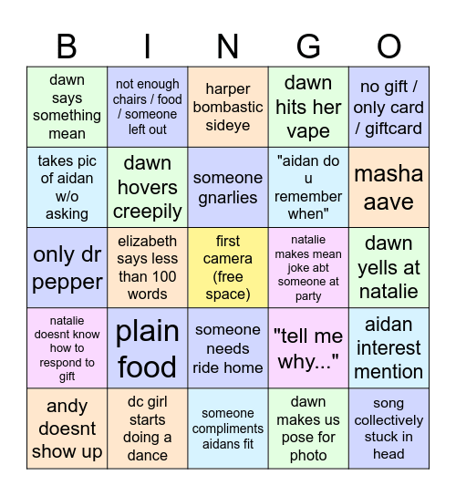 june 10 bingo Card