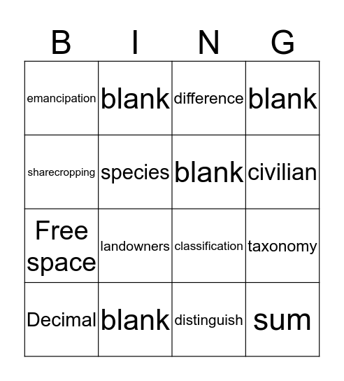 Danielle T. Bingo Card