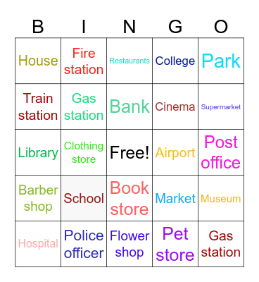 Place Bingo Card