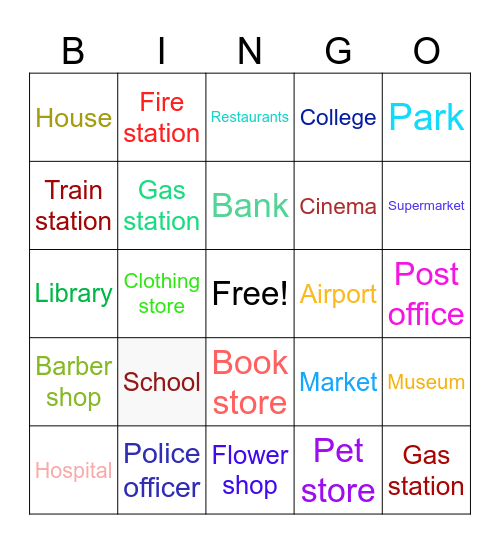 Place Bingo Card