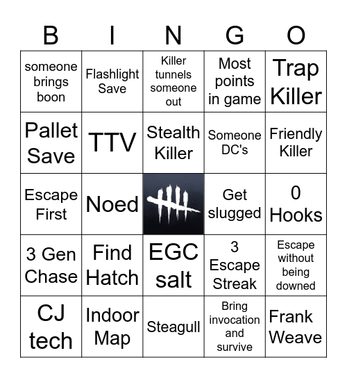 Survivor Bingo Card