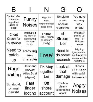 The Ultimate 3.26 DJinPJ Bingo Card