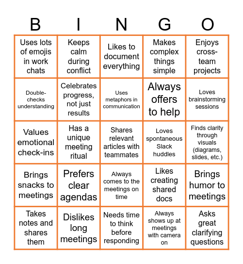 Collab-Bingo Card