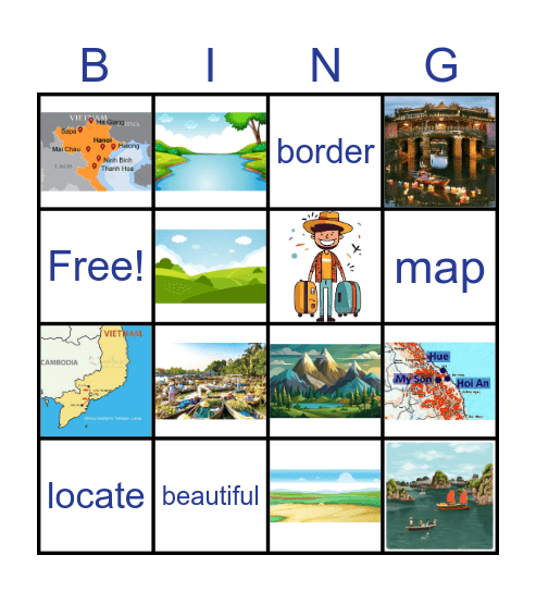 Vietnam's Regions Bingo Card