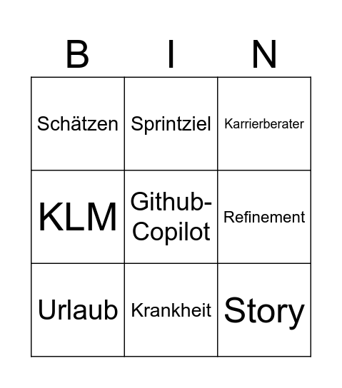 EOP Bingo Card