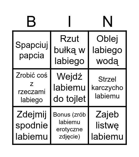 Labixowe bingo Card