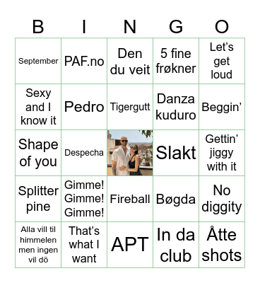 Nin & Andrés B-DAY Bingo Card