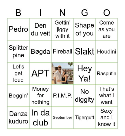 Nin & Andrés B-DAY Bingo Card