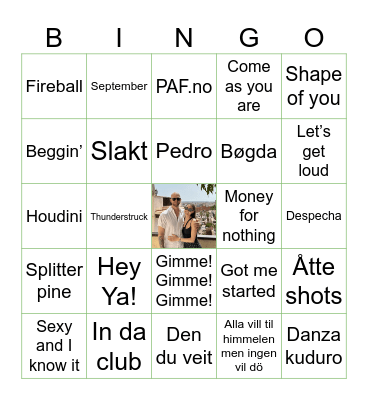 Nin & Andrés B-DAY Bingo Card