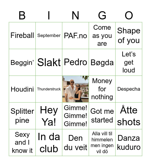 Nin & Andrés B-DAY Bingo Card