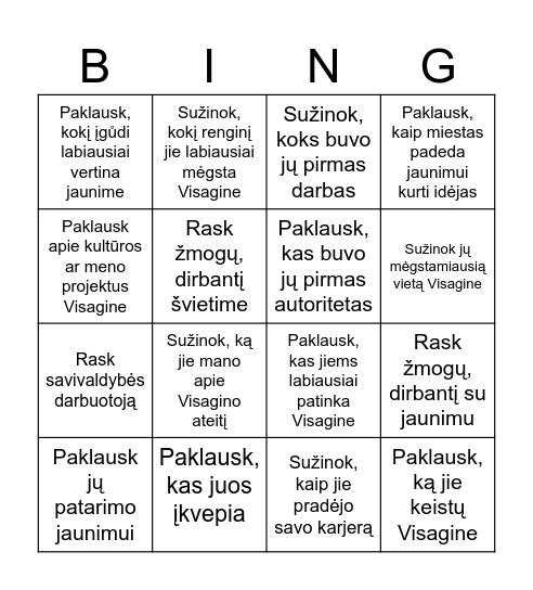 NAKTIS SAVIVALDYBĖJE Bingo Card
