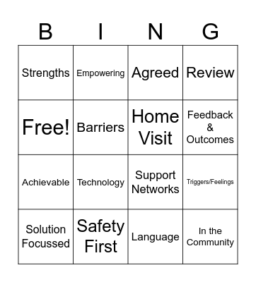 1:1 Working Bingo! Bingo Card