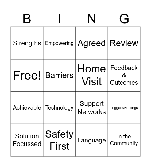 1:1 Working Bingo! Bingo Card