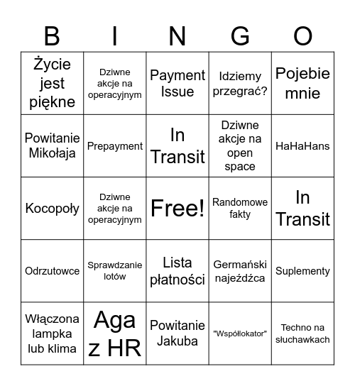 Bingo 12.06 Bingo Card