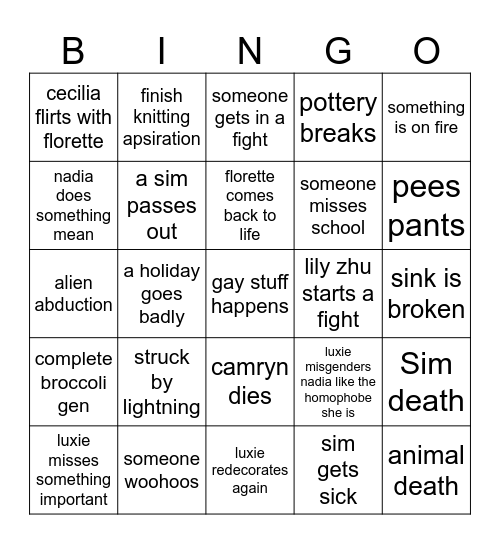 Very Veggie Bingo Card