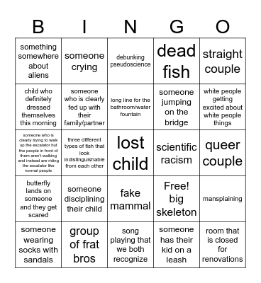 museum bingo Card