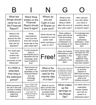 Fun Friday Jr. Bingo Card