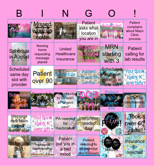 Bingo 6/12/2025 Bingo Card