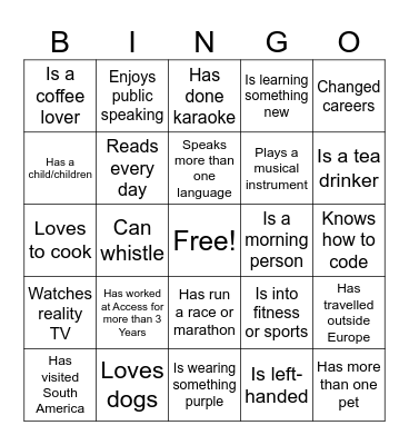Bootcamp Bingo! Bingo Card