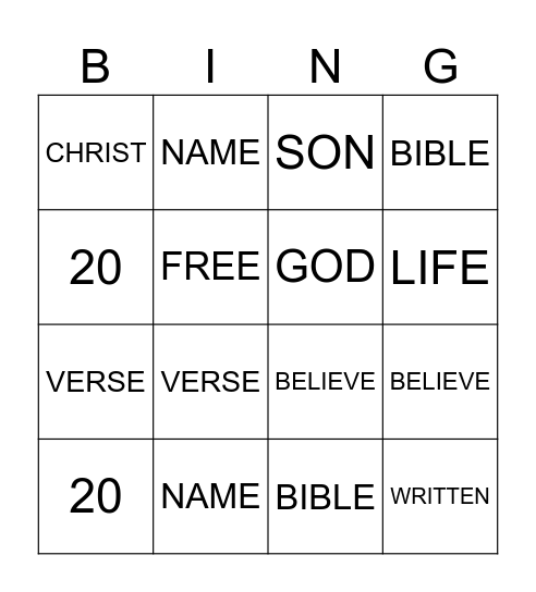 WONDER JUNCTION BINGO Card