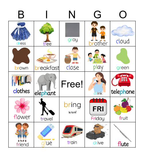 Blends Bingo Card