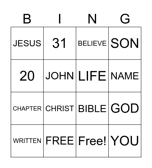 Bingo Card