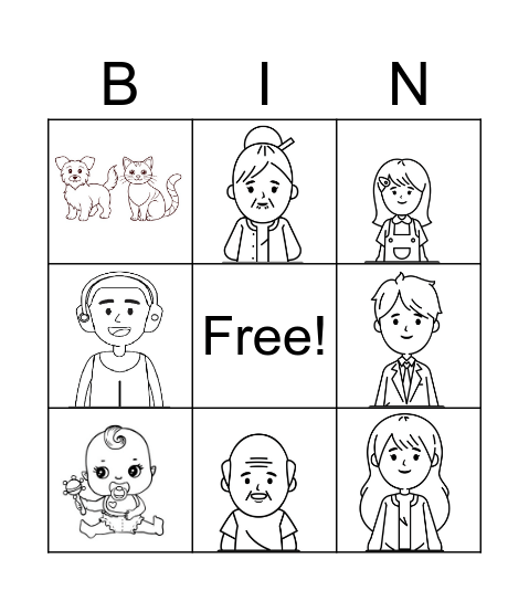 FAMILY BINGO! Bingo Card