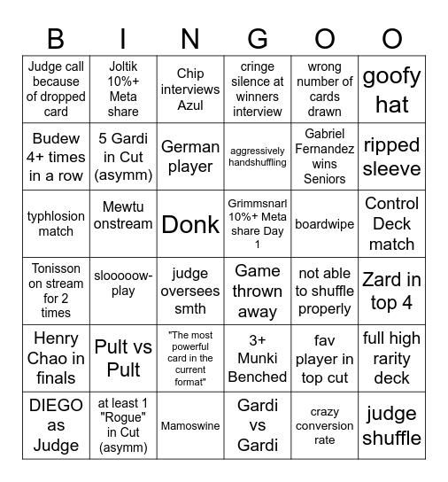 NAIC Bingo 1 Bingo Card